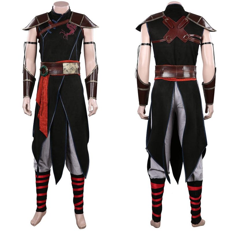 Movie 2021 Mortal Kombat mk Kung Lao Outfits Halloween Carnival Suit Cosplay Costume - CrazeCosplay