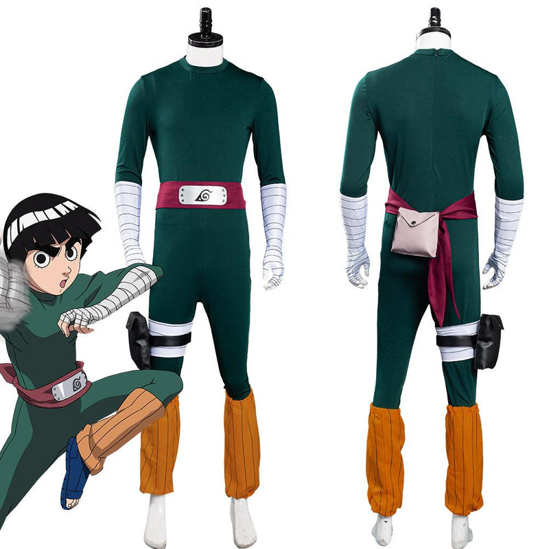 NARUTO Rock Lee Jumpsuit Outfits Halloween Carnival Suit Cosplay Costume - CrazeCosplay