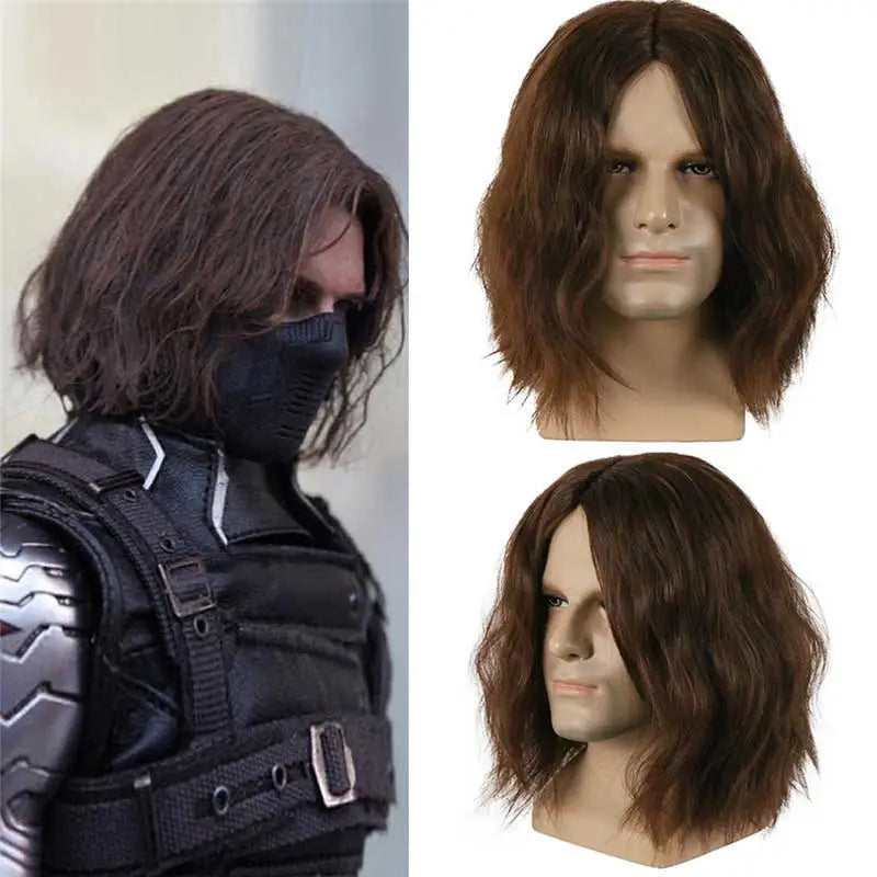 Winter Soldier Bucky Barnes Cosplay Wigs - CrazeCosplay