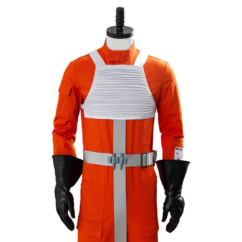 Star Wars X Wing Rebel Uniform Outfit Pilot Jumpsuit Cosplay Costume - CrazeCosplay