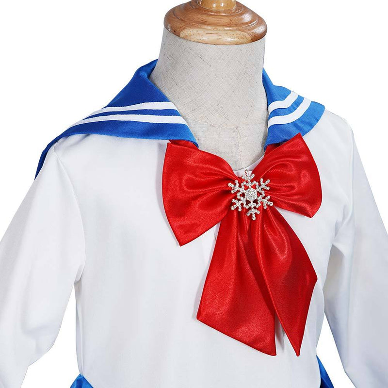 Sailor Moon Kids Girls Blue Dress Outfits Halloween Carnival Suit Cosplay Costume - CrazeCosplay