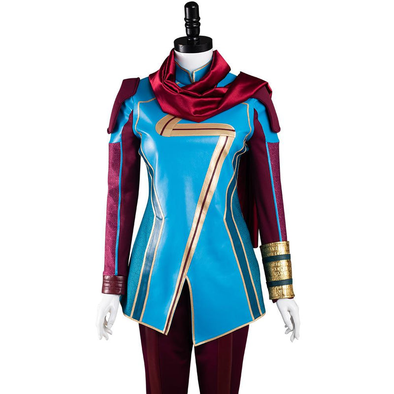 Ms. Marvel Kamala Khan Cosplay Costume Halloween Carnival Suit Outfits Full Set - CrazeCosplay