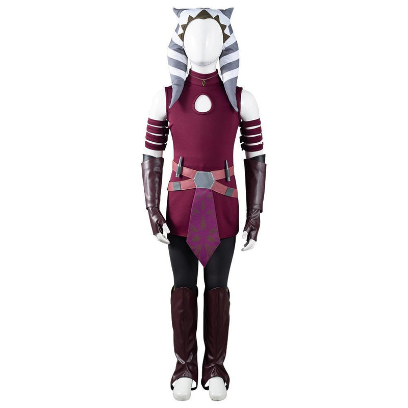 Star Wars The Clone Wars Ahsoka Tano Kids Children Halloween Carnival Suit Outfits Cosplay Costume - CrazeCosplay