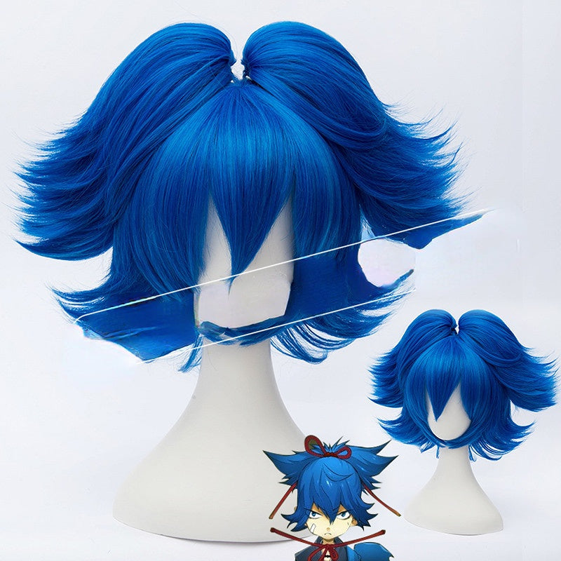 Touken Ranbu Sayosamonji Blue Cosplay Wig