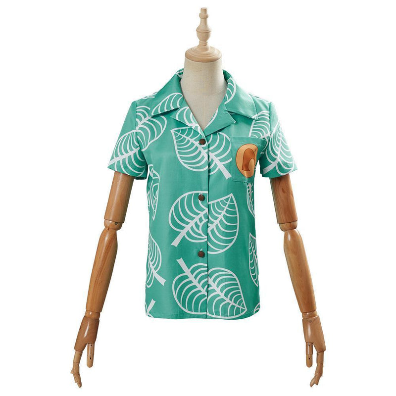 Adult Animal Crossing Timmy Tommy Short Sleeve Shirts Top Cosplay Costume - CrazeCosplay