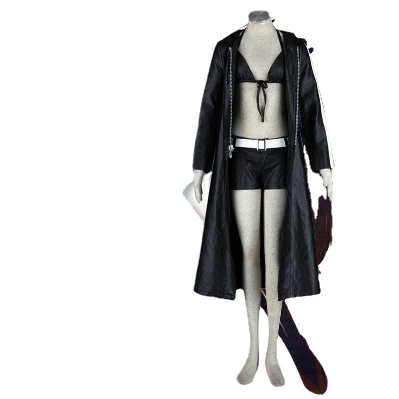Vocaloid Zatsune Miku Halloween Costume Cosplay Black Leather Outfits - CrazeCosplay