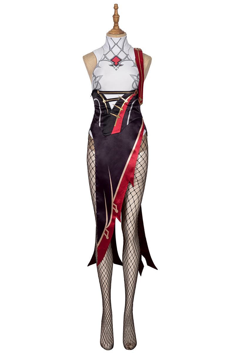 Genshin Impact Rosaria Cosplay Costume Suit - CrazeCosplay