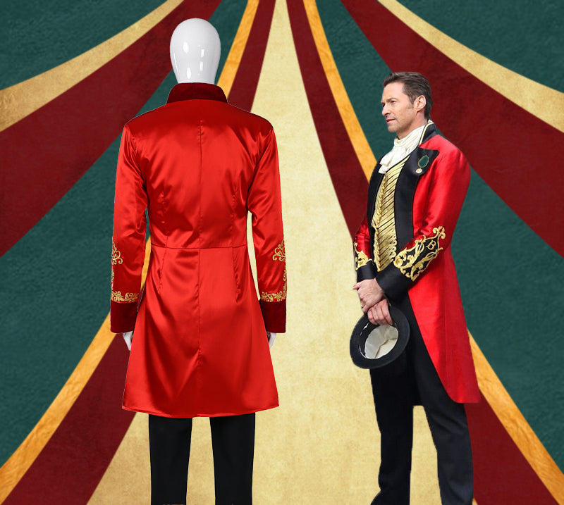 The Greatest Showman P T Barnum Cosplay Costume Red Suit - CrazeCosplay