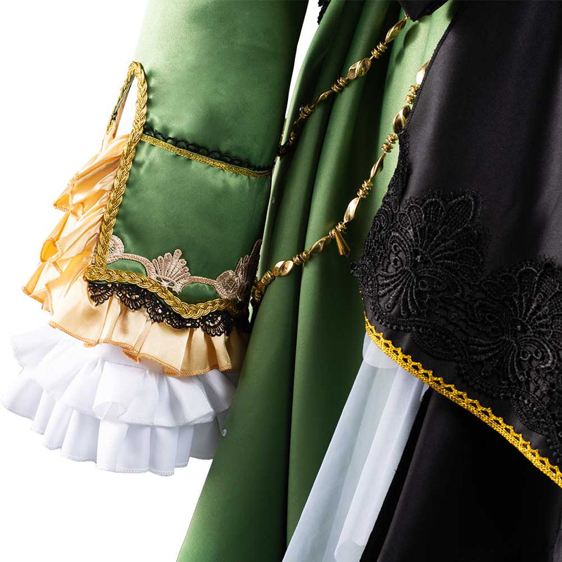 Pretty Derby Satono Diamond Green Dress Outfits Halloween Carnival Suit Cosplay Costume - CrazeCosplay