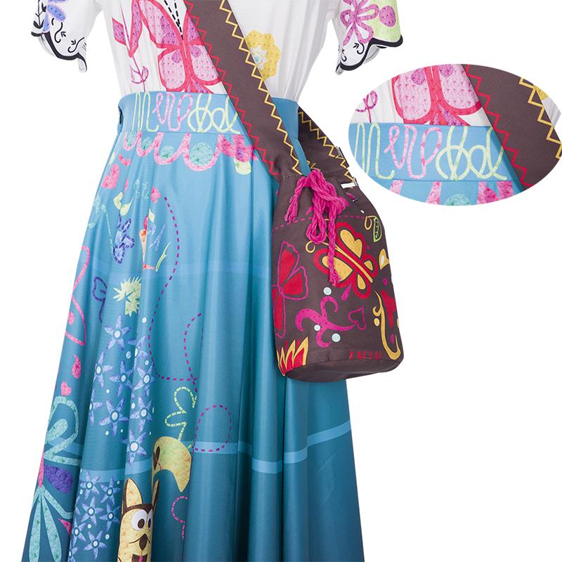 Encanto Dress Disney Princess Dress Encanto Mirabel Costume Fairy Cosplay For Women - CrazeCosplay