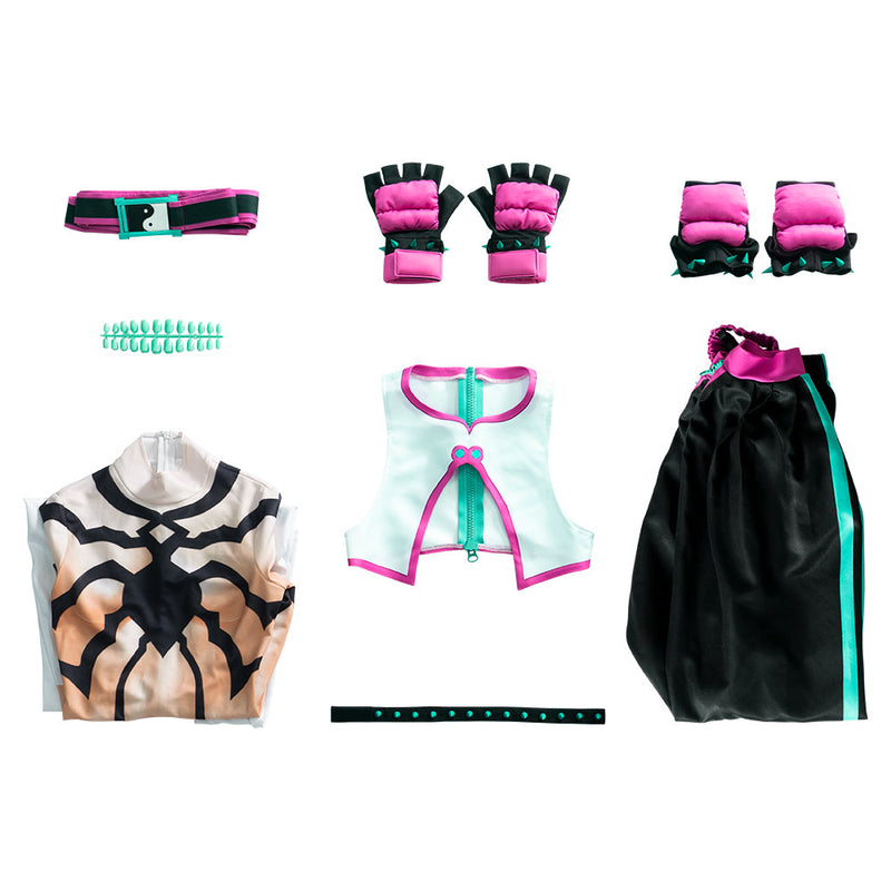 Street Fighter 6 Juri Outfit Cosplay Costume