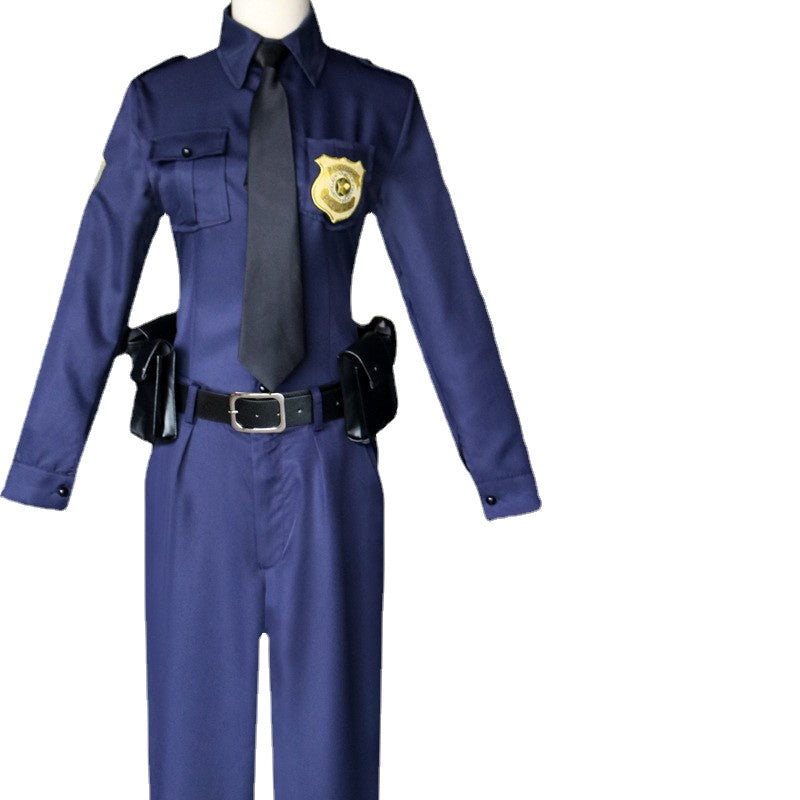 Officer Judy Hopps Costume Judy From Zootopia Halloween Cosplay Outfit - CrazeCosplay