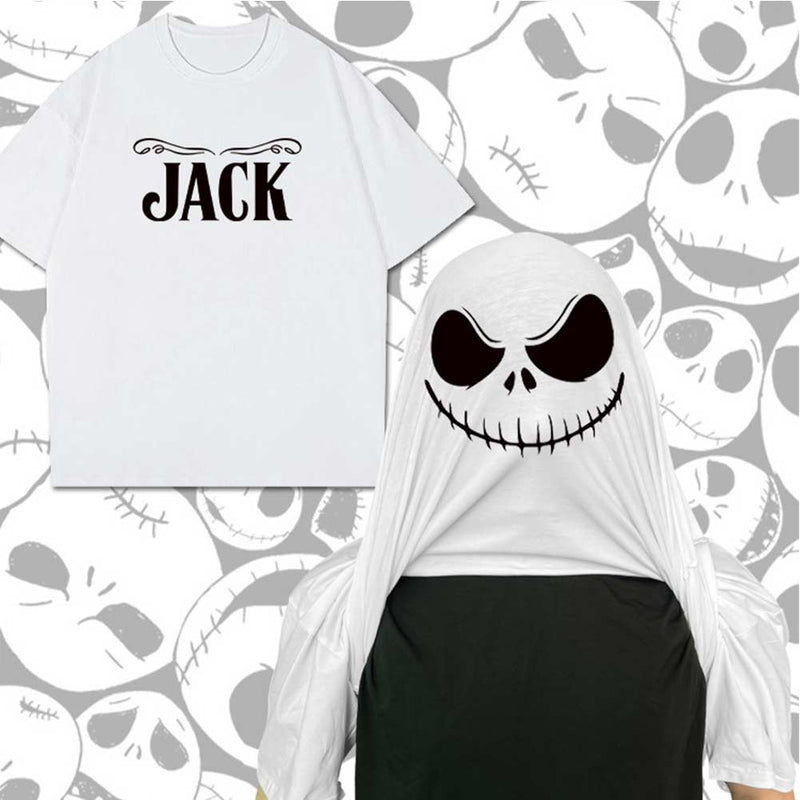 The Nightmare Before Christmas Jack Skellington T-shirt Summer Casual Street 3D Printed T-shirts - CrazeCosplay