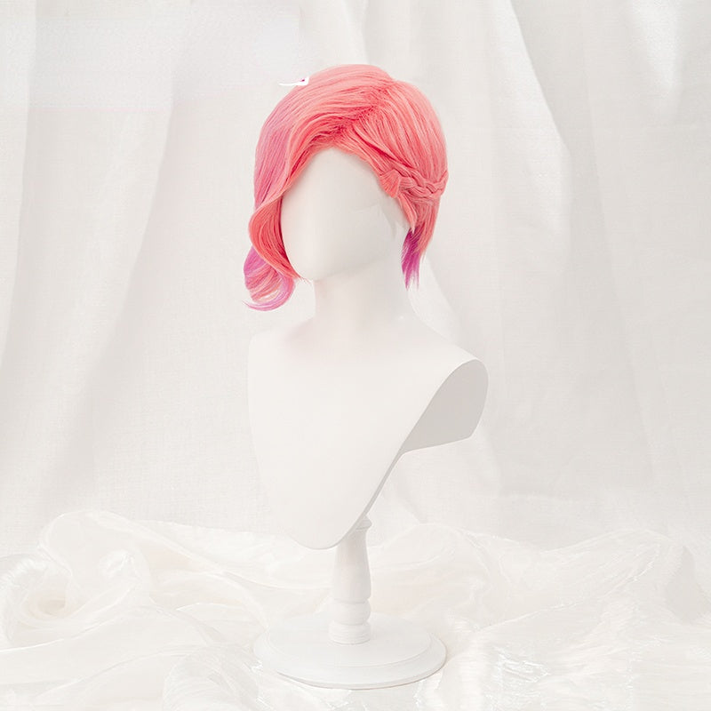 League of Legends Ashe Pink Short Cosplay Wig