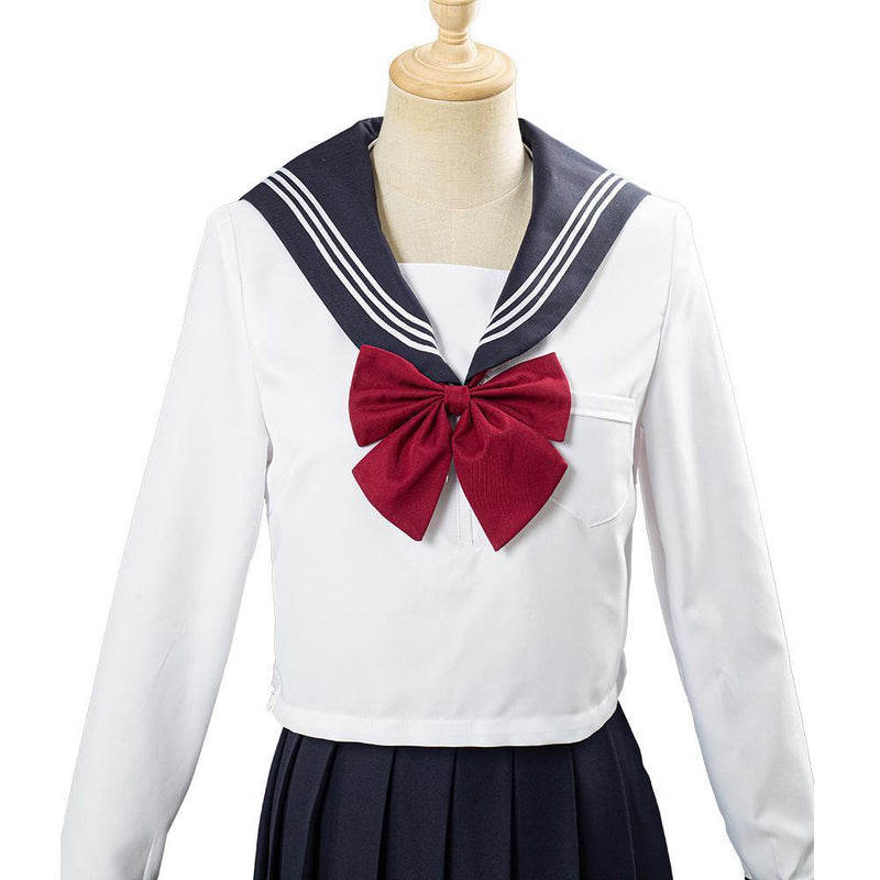 Jk High School Uniform Class Uniform Students Clothing Summer Navy Sailor Suit Cosplay Top Skirt Outfit - CrazeCosplay