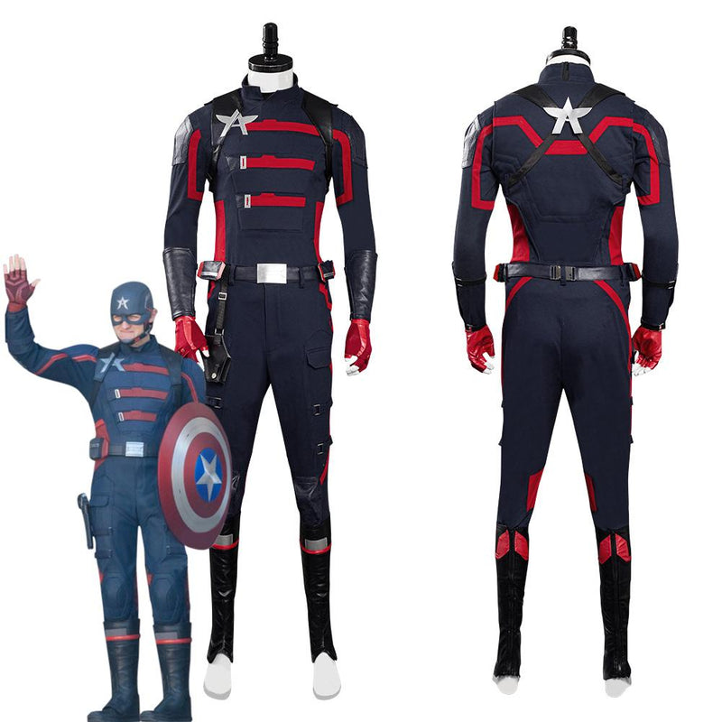 The Falcon and the Winter Soldier John Walker Captain America Outfits Halloween Carnival Suit Cosplay Costume - CrazeCosplay