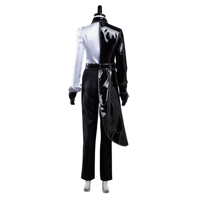 Cruella Black White Shirt Coat Pants Outfits Halloween Carnival Suit Cosplay Costume - CrazeCosplay