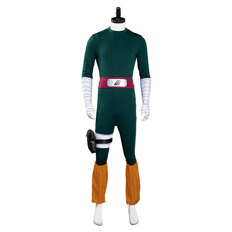 NARUTO Rock Lee Jumpsuit Outfits Halloween Carnival Suit Cosplay Costume - CrazeCosplay