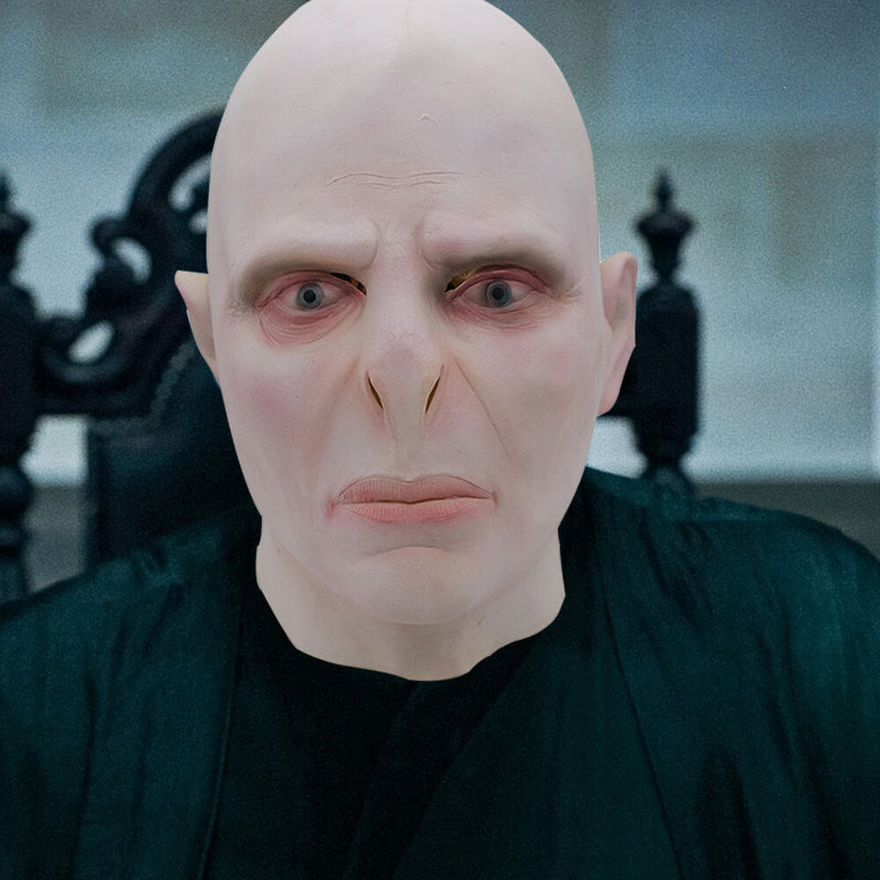 Lord Voldemort Mask Latex Bald Mask - CrazeCosplay