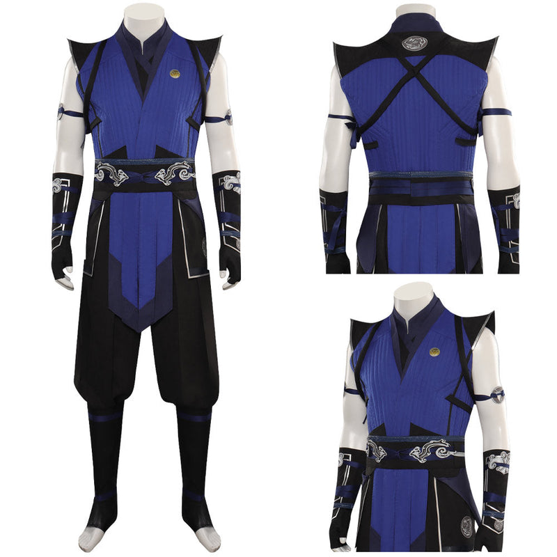 Mortal Kombat Sub-Zero Blue Jumpsuit Cosplay Costume
