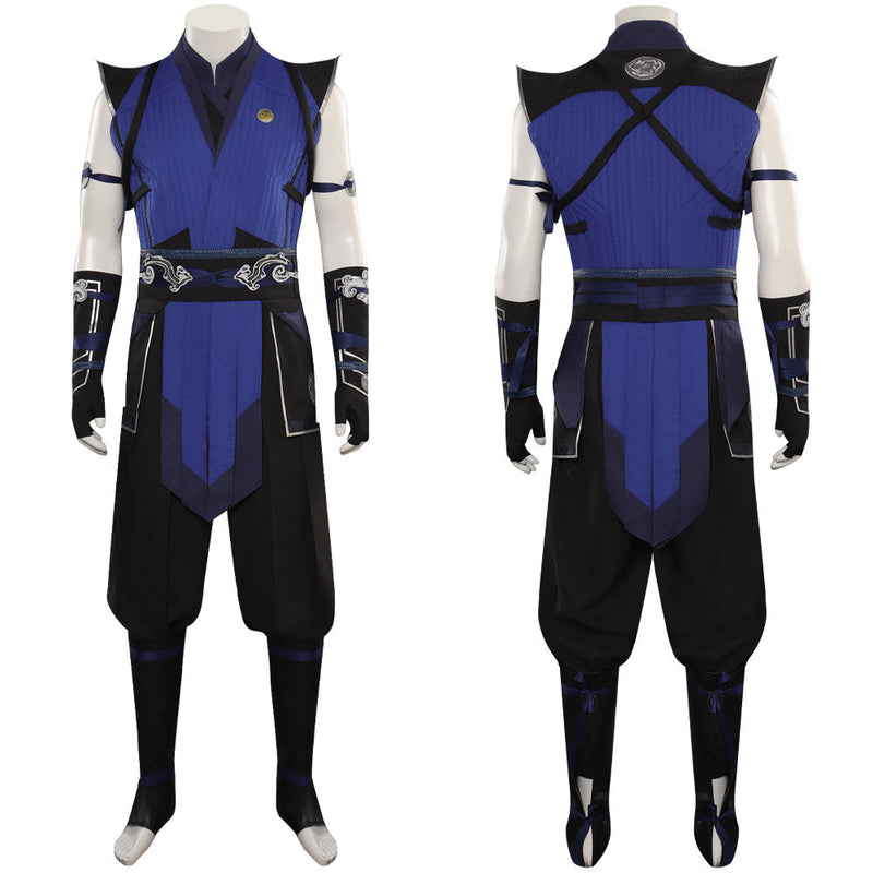 Mortal Kombat Sub-Zero Blue Jumpsuit Cosplay Costume