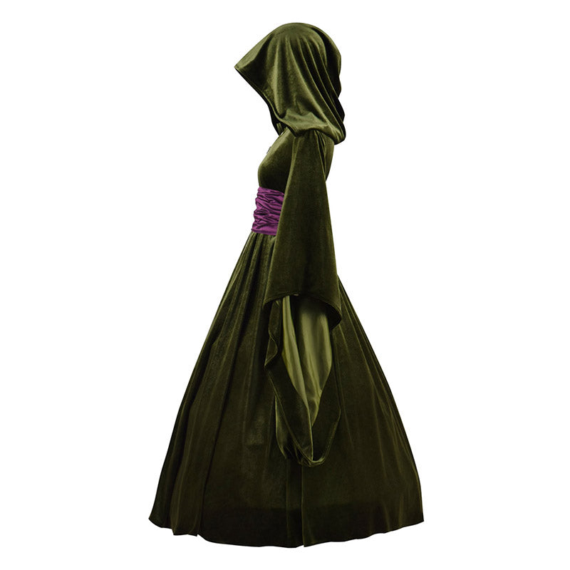 Padme Costume Star Wars Amidala Dress Cosplay Green Cloak - CrazeCosplay