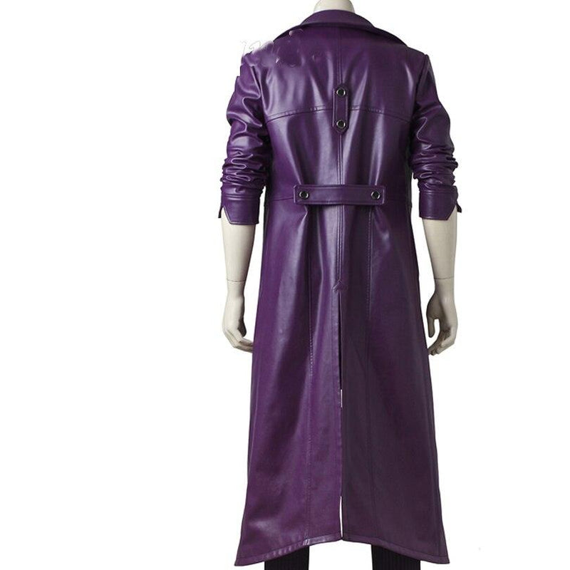 Dark Knight Joker Costume Set Gabardine Trench Coat Version - CrazeCosplay