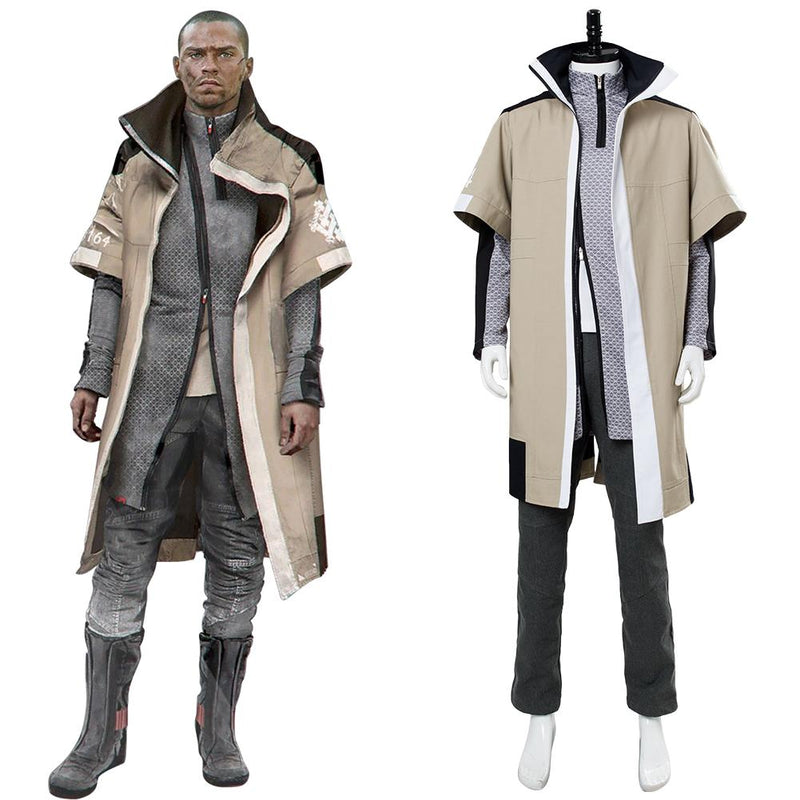 Detroit Become Human Markus Cosplay Costume Final Chapter Revolution Jericho Leader Outfit - CrazeCosplay