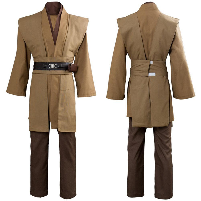 Star Wars Kenobi Jedi Tunic Cosplay Costume Brown Version No Cloak - CrazeCosplay