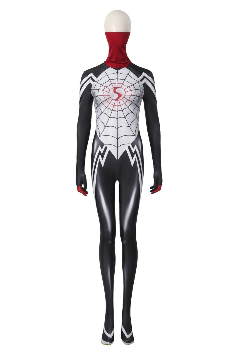 Silk Cindy Moon Spiderman Cosplay Costume Bodysuit Zentai Jumpsuit - CrazeCosplay
