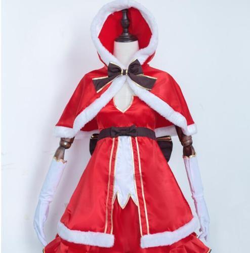 SAO Asuna Christmas Cosplay Costume Sword Art Online Asuna Dress for Adults