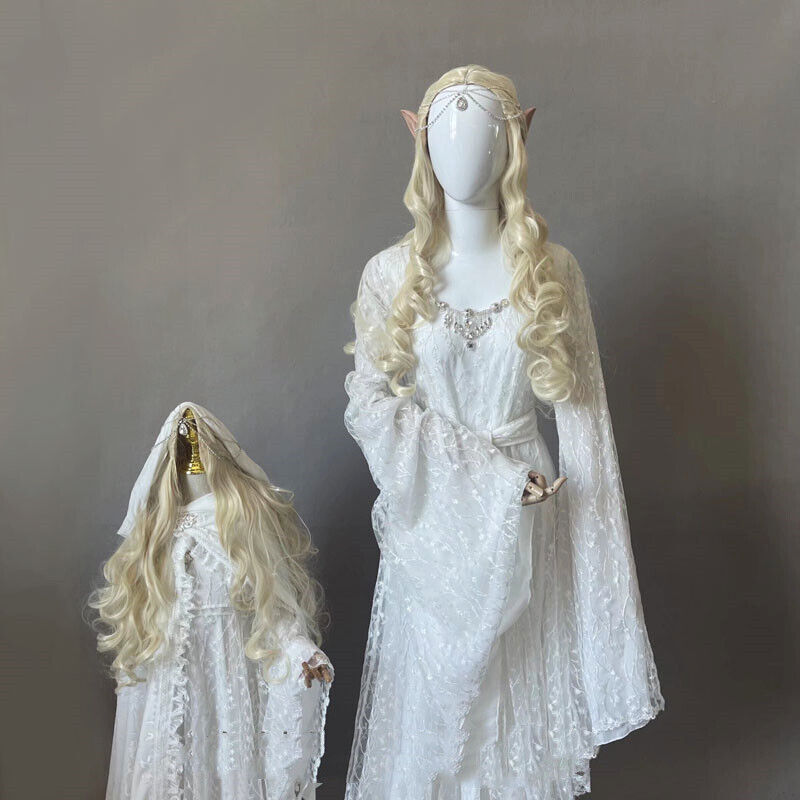 The Lord of The Rings Galadriel Adult Halloween Costume The Hobbit Lady Galadriel Dress - CrazeCosplay