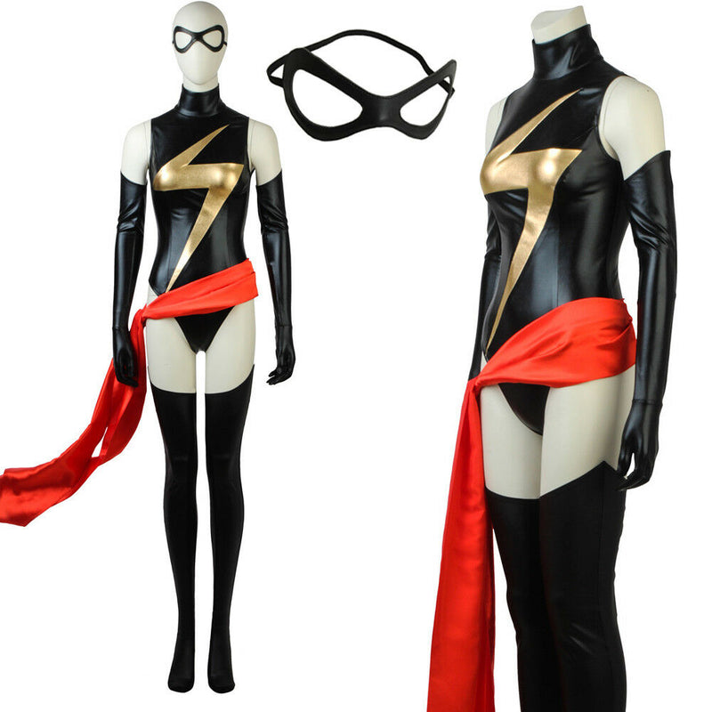 MS.Marvel Costume Captain Marvel Carol Danvers Costume Avengers Cosplay Outfit - CrazeCosplay