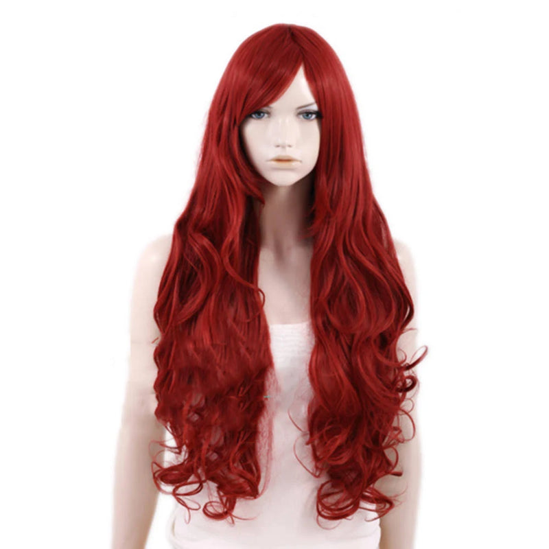 Phoenix Jean Grey Long Curly Wig Wine Red Cosplay Wig - CrazeCosplay