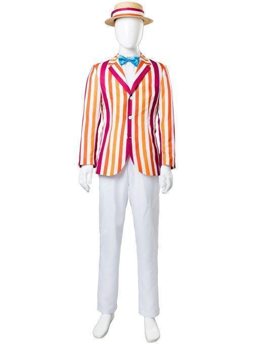 Mary Poppins 1964 Film Bert Dick Van Dyke Suit Cosplay Costume - CrazeCosplay