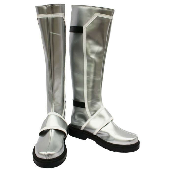 Ys6 Ernst Cosplay Boots Shoes Silver - CrazeCosplay